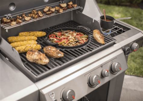 cooking with a weber gas grille